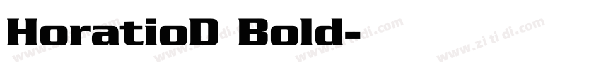 HoratioD Bold字体转换